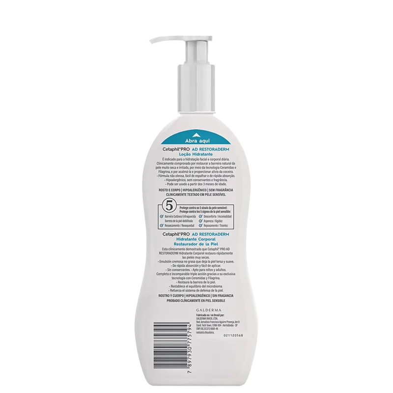 Cetaphil Pro AD Restoraderm - Loção Hidratante Hipoalergênica 295ml - Imagem 2