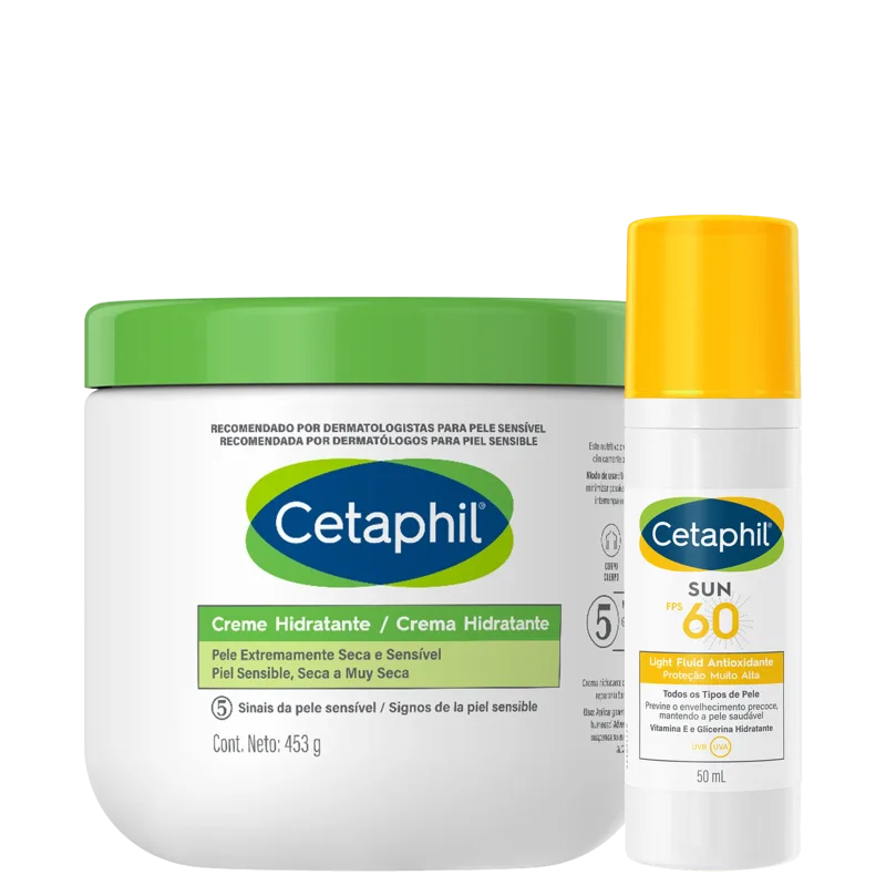 Kit Cetaphil Hidratação e Proteção Solar Duo (2 Produtos)